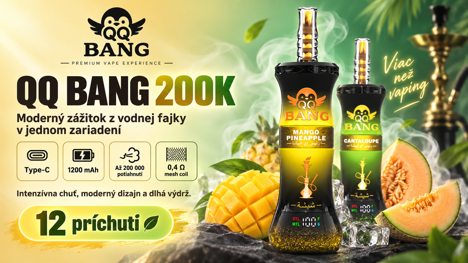QQ BANG 200K shisha vape