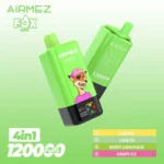 Airmez FOX 4-in-1 120K Jednorazová E-Cigareta – 120 000 Potiahnutí, 4 Príchute v Jednom Zariadení – Obrázok 4