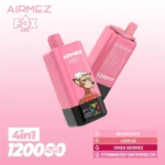 Airmez FOX 4-in-1 120K Jednorazová E-Cigareta – 120 000 Potiahnutí, 4 Príchute v Jednom Zariadení – Obrázok 2
