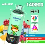 Airmez 140K Puffs 140000 6-in-1 Jednorazová E-Cigareta – Prémiový Zážitok z Vapingu za Skvelú Cenu – Obrázok 2