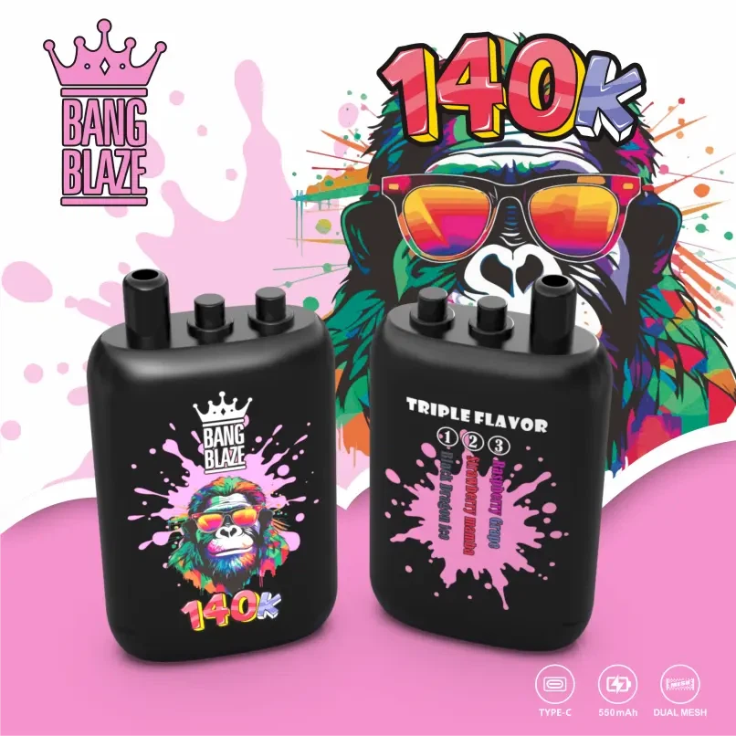 Bang-Blaze-140k-puffs-3-in-1-vape-completeda1ec80d-cf8e-4ffc-93f0-03d36c14c151.webp Bang Blaze 140K Puffs 3-in-1 Vape – Kompaktná sila a dlhotrvajúci vaping zážitok – Obrázok 1