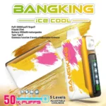 Bang King Ice Cool 50000 Puffs – Výkonná jednorazová e-cigareta s nastaviteľným chladením