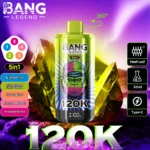 Bang Legend 120K Puffs – 5 v 1 Multichuťový Disposable Vape s 120 000 Potiahnutiami – Obrázok 10