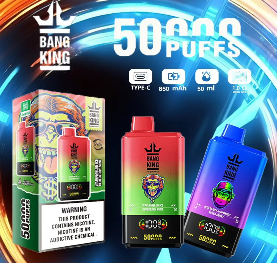 bang50k-chic-900x900.jpg1_.png Bang King 50 000 Puffs – Jednorazová Vape s 50ml E-liquidu a Dvojitou Príchuťou – Obrázok 1