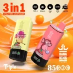 Bang King Triple 85000 Puffs – 3v1 jednorazová e-cigareta s extrémnou výdržou 85 000 potiahnutí – Obrázok 3