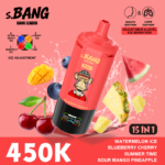 Bang Leader 450K 15-in-1 Vape – 450000 Potiahnutí,Multi Flavor Jednorazová E-cigareta – Obrázok 6