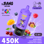 Bang Leader 450K 15-in-1 Vape – 450000 Potiahnutí,Multi Flavor Jednorazová E-cigareta – Obrázok 5