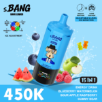 Bang Leader 450K 15-in-1 Vape – 450000 Potiahnutí,Multi Flavor Jednorazová E-cigareta – Obrázok 13