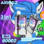AiRMEZ Fox 2-in-1 | Až 80 000 ťahov | Dvojpríchuťová e-cigareta TPD certifikovan – Obrázok 7