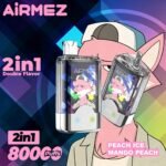 AiRMEZ Fox 2-in-1 | Až 80 000 ťahov | Dvojpríchuťová e-cigareta TPD certifikovan – Obrázok 4