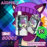 AiRMEZ Fox 2-in-1 | Až 80 000 ťahov | Dvojpríchuťová e-cigareta TPD certifikovan – Obrázok 3