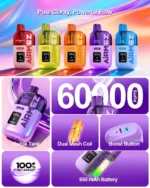 Airmez Lux 60K | Až 60 000 ťahov | Jednorazová e-cigareta TPD certifikovaná – Obrázok 13