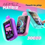 Airmez Matrix Pro 30000 za vdihavanje | E-cigareta za enkratno uporabo z dvojno mrežasto žico in nastavljivim pretokom zraka.