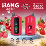 Bang Leader 50000 Potiahnutí 50k Dvojitá chuť Digitálny displej Jednorazová vape – Obrázok 13