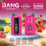 Bang Leader 50000 Potiahnutí 50k Dvojitá chuť Digitálny displej Jednorazová vape – Obrázok 3