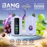 Bang Leader 50000 Potiahnutí 50k Dvojitá chuť Digitálny displej Jednorazová vape – Obrázok 7