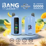 Bang Leader 50000 Potiahnutí 50k Dvojitá chuť Digitálny displej Jednorazová vape – Obrázok 6