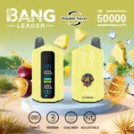 Bang Leader 50000 Potiahnutí 50k Dvojitá chuť Digitálny displej Jednorazová vape – Obrázok 5