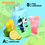 MerryMi Panda Twins 40K Puffs – Dvojpríchuťová jednorazová e-cigareta s 28 ml náplňou a až 40 000 potiahnutiam – Obrázok 3