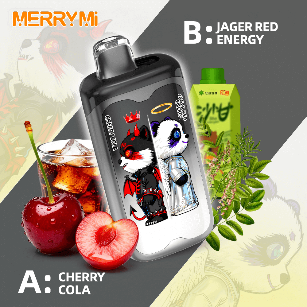 Merry Mi Panda Twins-7 MerryMi Panda Twins 40K Puffs – Dvojpríchuťová jednorazová e-cigareta s 28 ml náplňou a až 40 000 potiahnutiam – Obrázok 1