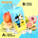 MerryMi Panda Twins 40K Puffs – Dvojpríchuťová jednorazová e-cigareta s 28 ml náplňou a až 40 000 potiahnutiam – Obrázok 8