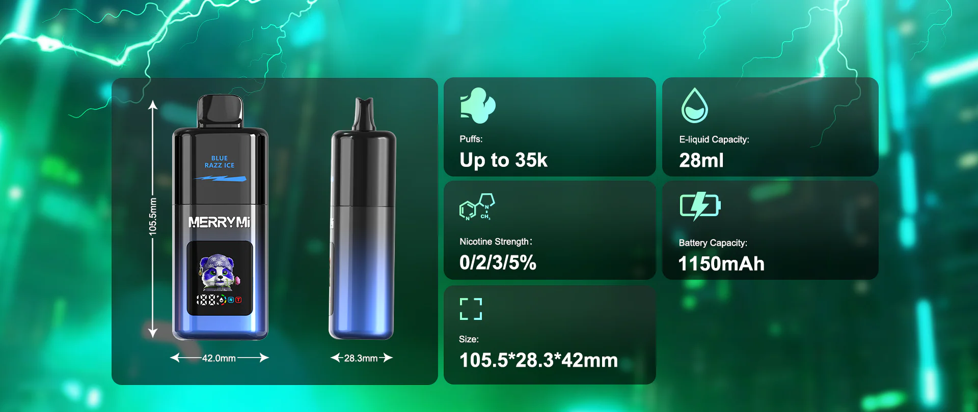 Merry-Mi Mecha Pro 35K – príchute 1
