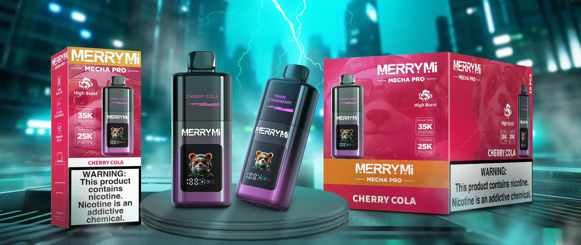 Merry-Mi Mecha Pro 35K – príchute 2