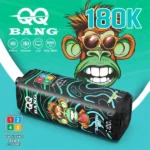 QQ Bang 180K Disposable Vape – 180000 Potiahnutí, 4v1 Príchute, Dual Mesh Coil, Smart Display – Obrázok 3