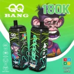 QQ Bang 180K Disposable Vape – 180000 Potiahnutí, 4v1 Príchute, Dual Mesh Coil, Smart Display – Obrázok 2