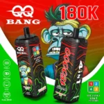 QQ Bang 180K Disposable Vape – 180000 Potiahnutí, 4v1 Príchute, Dual Mesh Coil, Smart Display – Obrázok 10