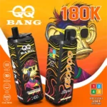 QQ Bang 180K Disposable Vape – 180000 Potiahnutí, 4v1 Príchute, Dual Mesh Coil, Smart Display – Obrázok 9