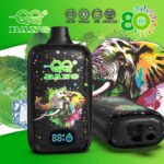 QQ Bang 80000 Potiahnutí – Inteligentná Jednorazová E-cigareta s HD LCD Displejom – Obrázok 3