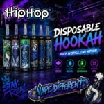 Reklamná grafika Hiphop Disposable Hookah 80K s radom šiestich variantov