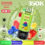 Bang Leader Stoll 350K 8 v 1 s príchuťami Blue Razz Ice, Watermelon Ice, Strawberry Ice a Lemon Lime