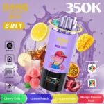 Bang Leader Stoll 350K 8 v 1 s príchuťami Cherry Cola, Lemon Peach, Pink Lemonade a Mango Passion Fruit