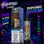 Hiphop Disposable Hookah 80K s príchuťou Strawberry Kiwi na promo grafike
