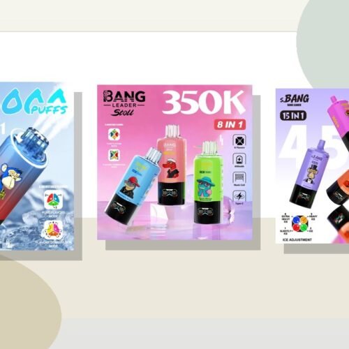 Bang Leader 110K, 350K a 450K reálne produktové obrázky pre porovnanie vape modelov
