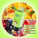 AiRMEZ FOX 160K 8-in-1 – Veľkokapacitný vape s otočným systémom príchutí a Quad Mesh Coil – Obrázok 6