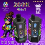 BANG BLAZE 200K Puffs 6 v 1 – veľkokapacitná nabíjateľná jednorazová e-cigareta s 6 nádržami a LCD displejom – Obrázok 12